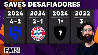 IDEIAS DE SAVES DESAFIADORES AINDA PRO FOOTBALL MANAGER 24!