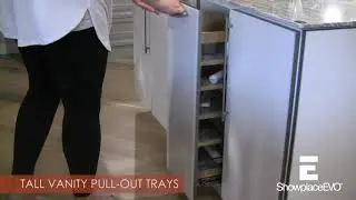 Tall Vanity Pull-out Trays (FA.V1348) - Showplace kitchen convenience accessories