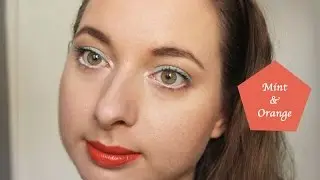 Get Ready With Me | Mint and Orange Summer Makeup