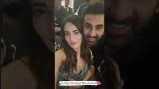 Beautiful #instastory of #radhikamadan  with #ranbirkapoor  at #animalsuccessparty 💫💫