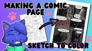 How I Complete a Comic Page from Sketch to Color