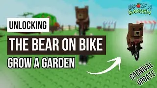 THIS PET IS WEIRDLY OP?! - how to get Bear on Bike ability in Grow a Garden carnival update