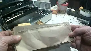 sewing suede tip. sewing on a tippmann stitching machine.