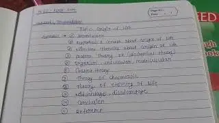 #origin of life #msc zoology1st semester #full hindi easy notes