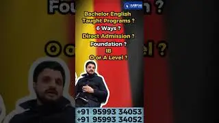 Study in Germany Public Universities in English | Bachelor Admission Process | Free Study In Europe