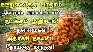 ஊறவைத்த பாதாம் பலன்கள் ! | Soaked Almonds Health Benefits in Tamil| Badam | Nalam 360