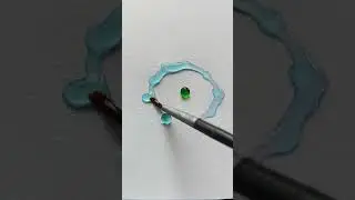 Blue Paint colour drops Mixing |#shorts #art #viralshorts #colour