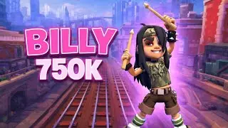 Subway surfers city Gameplay #22 BILLY 750k New skin 