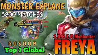 Agresive Freya Exp Lane Real Monster [ Top 1 Global Freya ] by G U S D U R - mobile legends