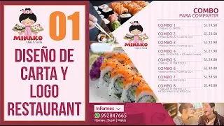 Como dise&ntilde;ar una Carta para Restaurant en Corel Draw con JuanKING parte 1-2