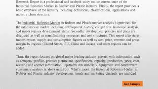 Global Industrial Robotics Market Research and Analysis from 2016 to 2021