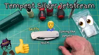 My Tempest Knives Ti  Silver Jetstream is better with Skiff bearings & a small detent adjustment!