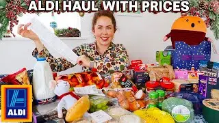 HUGE ALDI FOOD HAUL WITH PRICES | Festive Aldi Grocery Food Haul UK 2022