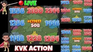 RoK KvK Action Live : #c11405, #c11417, #c11422; 1556 vs 1254, 1365 vs 1846, 1412 vs 1875