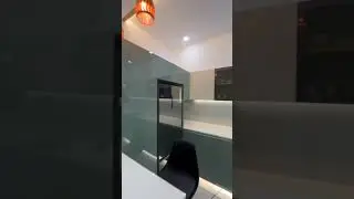 Modular kitchen##nano white@G7##acrylic kitchen shelf##fyp#