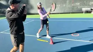 How to begin to hit top spin and the importance of the off hand