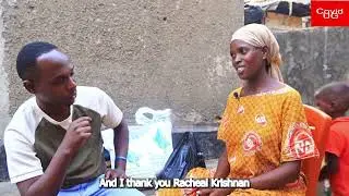 Food donation to Ndagire a starving mother of five children by Racheal Krishnan, covidug.org