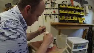 Painting a 3d printed pilot bust