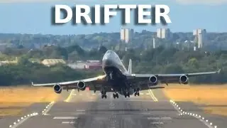 Silk Way West Airlines Boeing 747-400F 🚩DRIFTING DEPARTURE✈️  Birmingham Airport ( BHX )