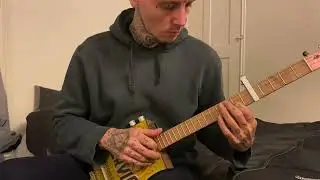 Cigar box guitar oil can 4 strings relaxing song