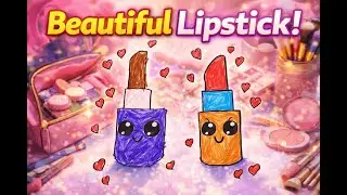 Beautiful Lipstick Drawing 💄 | Easy Drawing for Kids | Step by Step