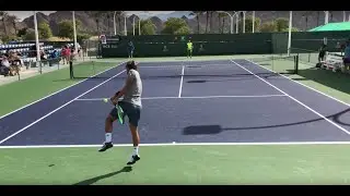 Lucas Pouille & Philipp Kohlschreiber | IW Practice (Court Level 60fps)