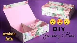 Diy Cardboard Jewelry Box 😲😍// How To Make Cardboard Jewelry Box At Home Easy Diy #cardboardbox