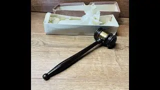 Vintage Long-Life The Jewel of Gavels & Sound Blocks 8' Gavel
