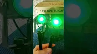RGB LED Outdoor Solar Spotlight Review | TSUN #short #viral #ytshort #shortviral