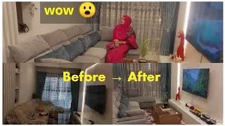 One Day Small Living Room Makeover in Bangladesh 😲 | Before After Room tour।😊