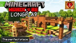 Minecraft Hardcore Longplay -Adventures and building a starter home (no commentary) 1.18.2