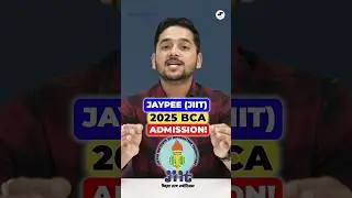 ✅JIIT Noida BCA Admissions 2025🤩Jaypee Institute Noida BCA Course & Fees! #bca #jiit #cuetug #yt