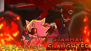 [FNF MASHUP] Mario.Exe vs Anti Super Sonic| Paralysis x Starman Slaughter