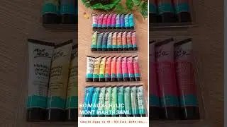 Acrylic Mont marte Set 36ml ,  #Mont #montmarte #tamtam #sugi #mauve #mau #tamtam #sugiart