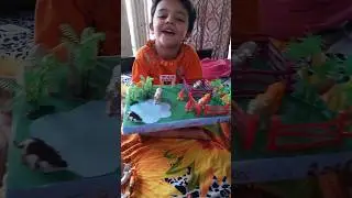 Zoo Project For preschoolers || MOMINA makes her school Project #shorts