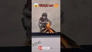 Real painting 😱 || Realistic framework 🔥#art #trending #viral #shorts #artist  #youtubeshorts 🖌️