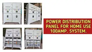Power Distribution Panel for Home 🏡 use 100Amp. System...