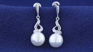 Twisted Swirl Screw back Drop Earrings For Women | K9100