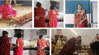 Pehli bar kari Mahalakshmi Vrat katha hum teeno devrani jarthani ne