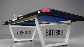 Butterfly Playground Outdoor Table Tennis Table