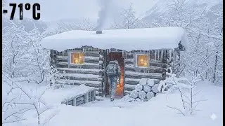 🔥 Living Through −71°C | Remote Log Cabin Winter Nightmare Cut Off From World | Cabin Survival Story
