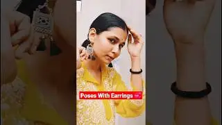#shorts photo poses with earrings | poses with earrings #pose #howtopose #photopose