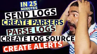 Practical SIEM Tutorial- Send Logs, Install Parsers, Create Log sources, Alerts, Regex | Day 8