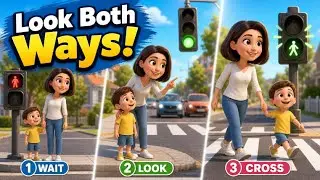 Look Both Ways! 🚦 Road Safety Rules for Kids | Educational Song
