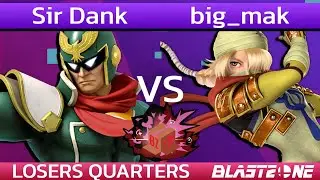 Sir Dank (Falcon) vs big_mak (Sheik) Blast Zone 85 LOSERS QUARTERS