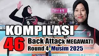 46 атак со спины MEGAWATI, раунд 4 #megawatidiligakoreaterbaru #megawatihangestri