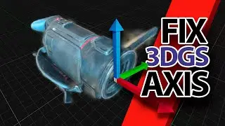 How to setup axis orientation of 3D Gaussian Splatting model?