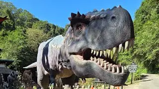 【新竹-綠世界生態農場】全新侏羅紀探險館登場！恐龍主題必拍景點(媞7Y1M21D、喬5Y7M21D)