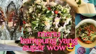 kerabu timun muda parut||ikan bakar||sayur campur