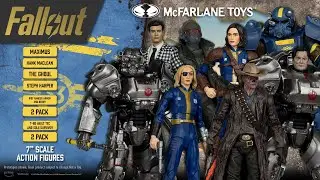 НОВЫЙ набор Fallout&trade; из 2 фигурок. Масштаб фигурок 7 дюймов | Витрина фигурок